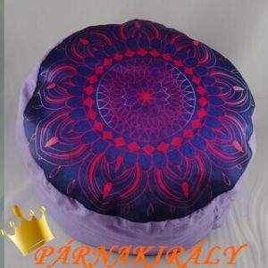 Szeretet mandala lila jógapárna