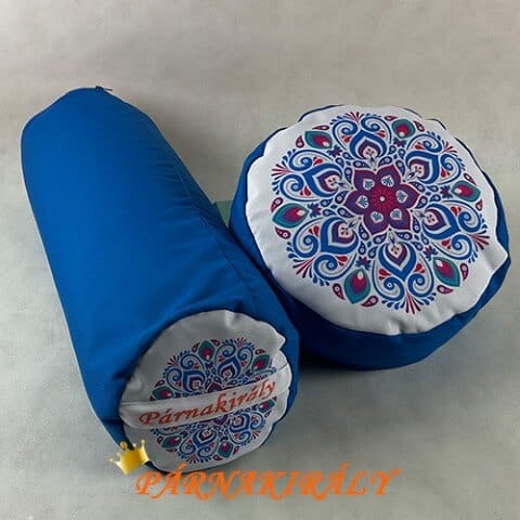 Henna kék M-es jógapárna csomag